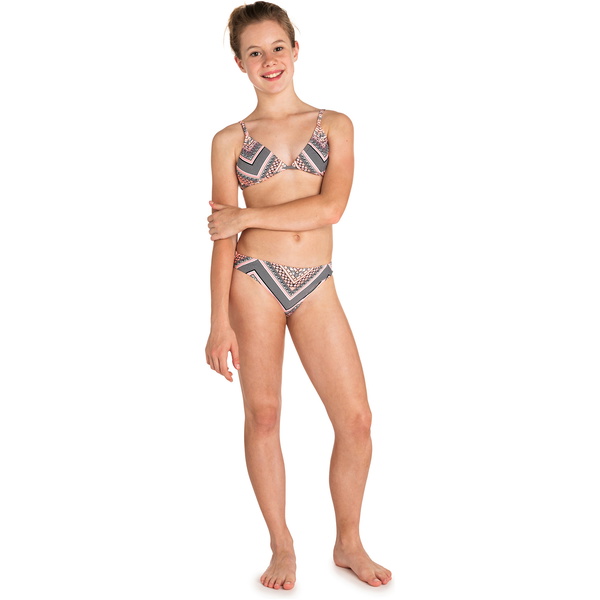 2019 Rip Curl Teen Girls Mystic 3 Piece Set Bikini / Rash Vest Peach JSIDA1